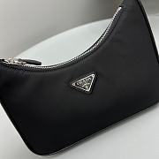 Prada Nylon Hobo Bag Black - 4