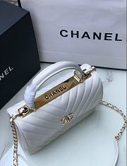 Chanel Trendy CC Handbag 25cm White 92236 - 2