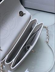 Chanel Trendy CC Handbag 25cm White 92236 - 4