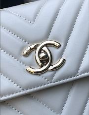 Chanel Trendy CC Handbag 25cm White 92236 - 5