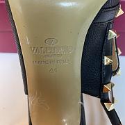 Valentino High Heel Black Grained Leather - 6
