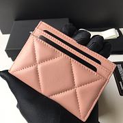 Chanel Wallet Lambskin Pink  - 3