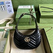 Louis Vuitton Marmont Half Moon Bag Black  - 1