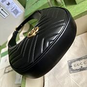 Louis Vuitton Marmont Half Moon Bag Black  - 6
