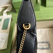 Louis Vuitton Marmont Half Moon Bag Black  - 3