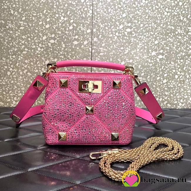 Valentino Garavani One Stud Handbag 21cm Pink - 1