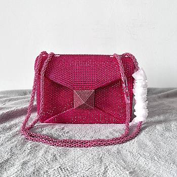 Valentino Onestud Crossbody Bag Pink
