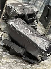 YSL Nylon Travel Bag Black  - 4