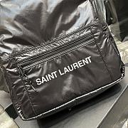 YSL Nylon Backpack Bag Black - 6