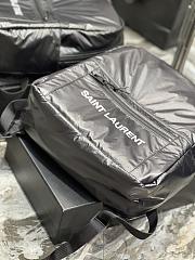 YSL Nylon Backpack Bag Black - 4