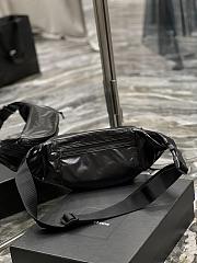 YSL Nylon Waist Bag Black - 2