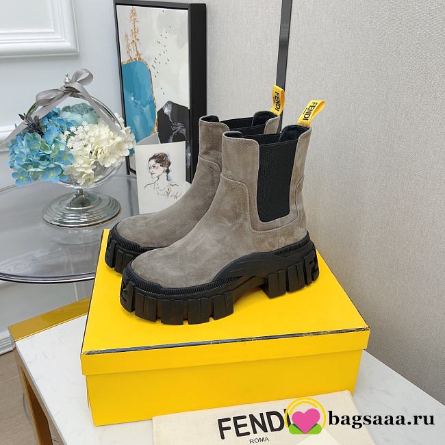 Fendi Boots 5cm Grey - 1