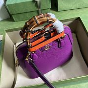 Gucci Diana Bamboo Mini HandBag Purple - 4