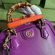 Gucci Diana Bamboo Mini HandBag Purple - 2