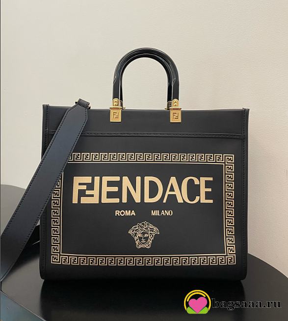 FENDACE FENDI X VERSACE TOTE BAG - 1
