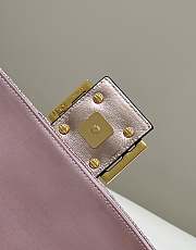 Fendi Baguette Pink Sequin And Leather Bag - 2