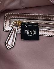 Fendi Baguette Pink Sequin And Leather Bag - 3