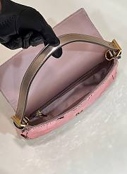 Fendi Baguette Pink Sequin And Leather Bag - 5