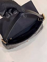 Fendi Baguette Black Sequin And Leather Bag - 2