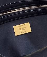 Fendi Baguette Black Sequin And Leather Bag - 6