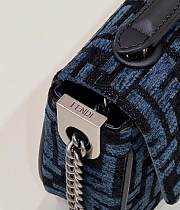 Fendi Baguette Crossbody Bag 24cm Dark blue - 3