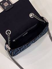 Fendi Baguette Crossbody Bag 24cm Dark blue - 5
