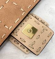 Fendi Baguette Crossbody Beige Sheepskin Bag 02 - 6