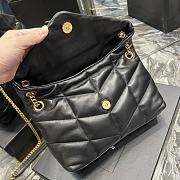 YSL Puffer Handbag 29cm Black Gold Hardware - 2