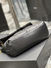 YSL Puffer Handbag 29cm Black Gold Hardware - 6