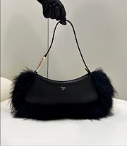 Fendi O-Lock Clutch Bags Black - 1