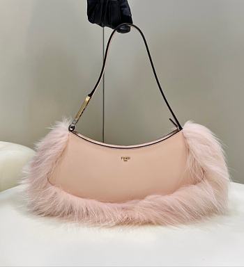 Fendi O-Lock Clutch Bags Pink 