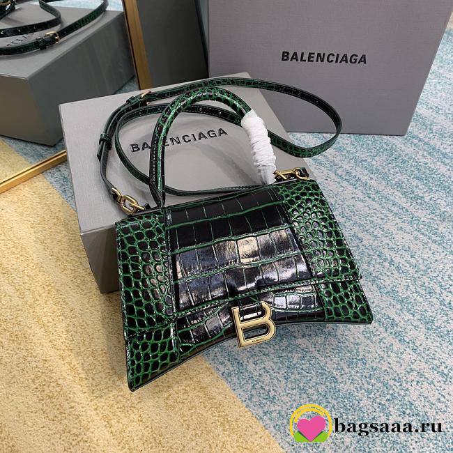 Balenciaga Hourglass Handbaag 23cm Green - 1
