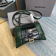 Balenciaga Hourglass Handbaag 23cm Green - 1