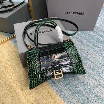 Balenciaga Hourglass Handbaag 23cm Green