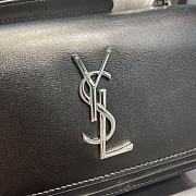 YSL Sunset Shoulder Bag 19cm Black 02 - 3