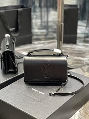 YSL Sunset Shoulder Bag 19cm Black Hardware - 1