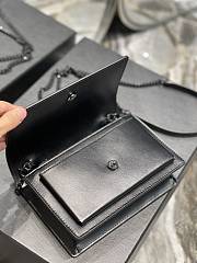 YSL Sunset Shoulder Bag 19cm Black Hardware - 3