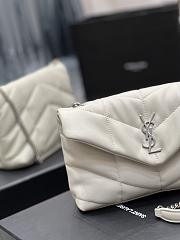 YSL Puffer White bag 24cm 001 - 5