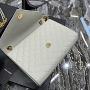 Ysl Envelope Bag Medium White 487206 - 4