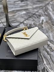 Ysl Envelope Bag Medium White 487206 - 2