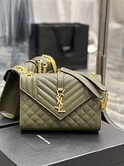 Ysl Envelope Bag Medium Green 487206 - 1