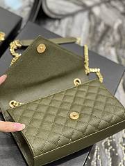 Ysl Envelope Bag 21cm Green 526286 - 2