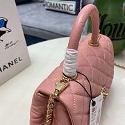 Chanel Coco Handle Bag  92990 Pink 24CM - 2