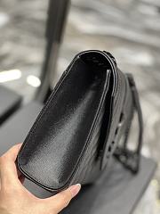 YSL Envelope Shoulder Bag 24cm Black 487206 - 3