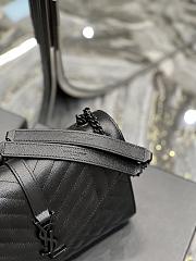YSL Envelope Shoulder Bag 24cm Black 487206 - 2