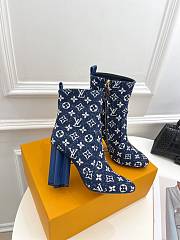 Louis Vuitton Boots Heel 9.5CM Blue - 1