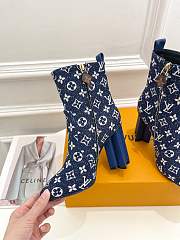 Louis Vuitton Boots Heel 9.5CM Blue - 3