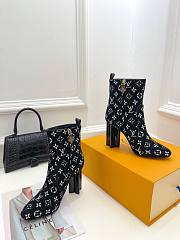 Louis Vuitton Boots Heel 9.5CM Black - 4