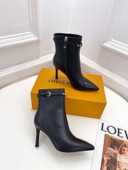 Louis Vuitton Heel 8.5CM Black - 5