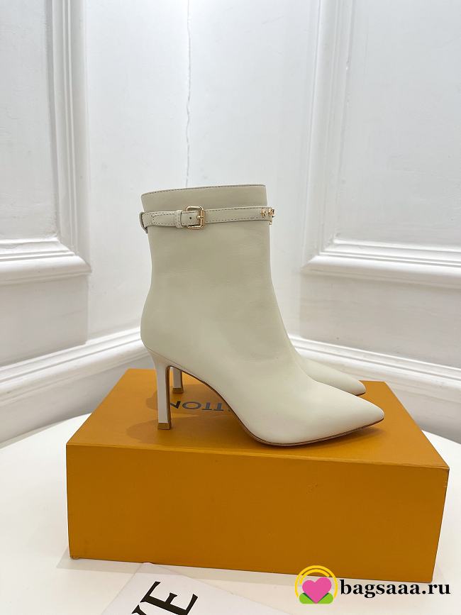Louis Vuitton Heel 8.5CM White - 1